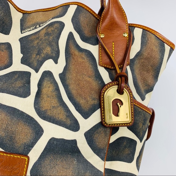 Dooney & Bourke Serengeti Giraffe Print Tote Bag - Picture 4 of 8
